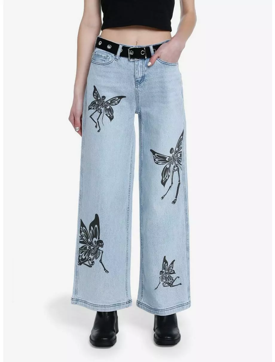 SWEETSOCIETY Sweet Society Skeleton Fairy Straight Leg Jeans 3 SWEETSOCIETY Sweet Society Skeleton Fairy Straight Leg Jeans