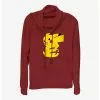 Pokemon Cheeky Pikachu Cowl Neck Long-Sleeve Top -Hoodies And Sweaters Shop 20296301 hi
