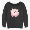 Pokemon Clefairy Girls Slouchy Sweatshirt -Hoodies And Sweaters Shop 20296810 hi