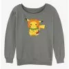 Pokemon Pumpkin Hat Pikachu Girls Slouchy Sweatshirt -Hoodies And Sweaters Shop 20296938 hi