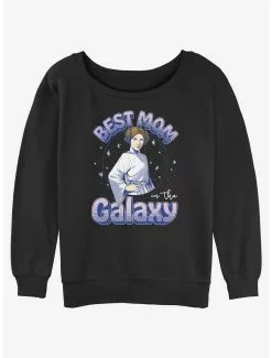 Disney Star Wars Best Mom In The Galaxy Girls Slouchy Sweatshirt