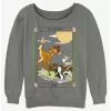 Disney Bambi And Friends Flower & Thumper Card Girls Slouchy Sweatshirt -Hoodies And Sweaters Shop 20864659 hi