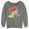 Disney Bambi Thumper Loves Miss Bunny Twitterpated Girls Slouchy Sweatshirt -Hoodies And Sweaters Shop 20864680 hi