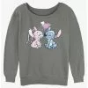 Disney Lilo & Stitch Angel Loves Stitch Girls Slouchy Sweatshirt -Hoodies And Sweaters Shop 20864993 hi
